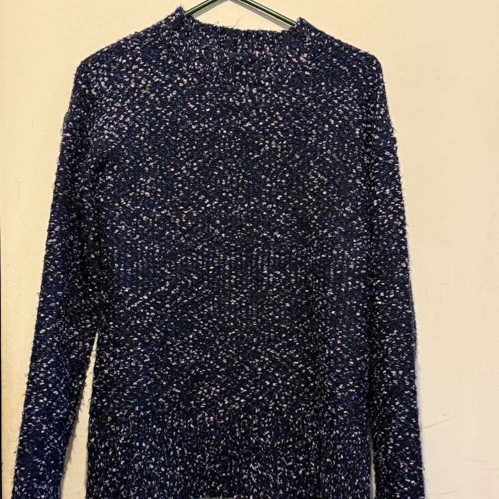 OST Woman’s Mock Neck Sweater Size S Dark Blue (101)